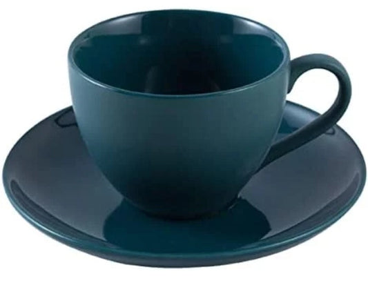 Cup Saucer Set 6Pcs - Green